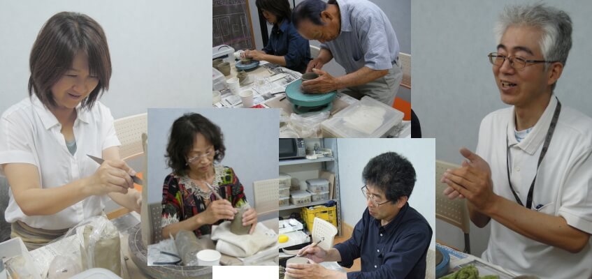 清水区の陶芸教室 清水陶友会の生徒